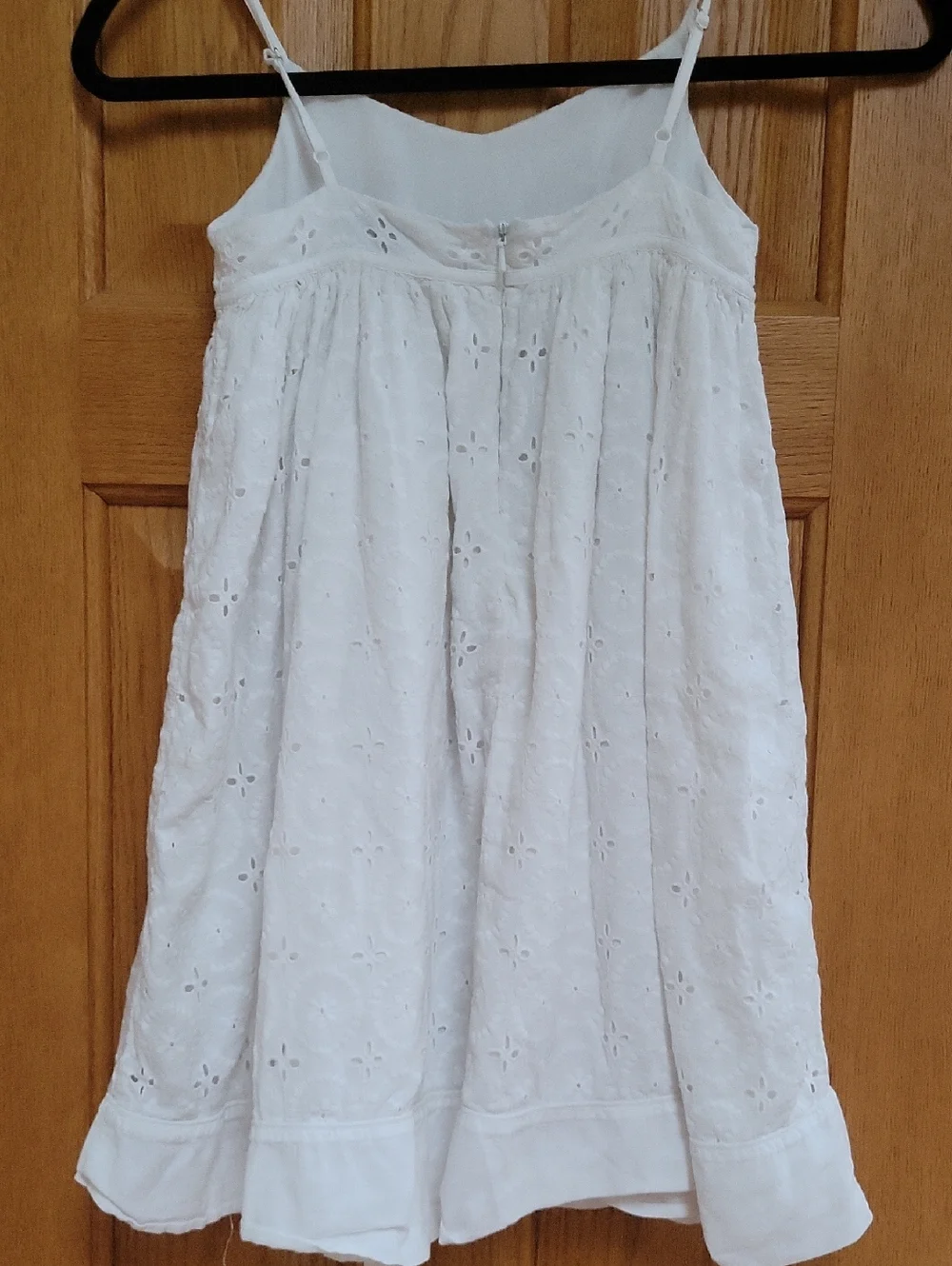 Girls GAP Dress White Eyelet Cotton